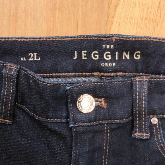 WHITE HOUSE BLACK MARKET THE JEGGNG CROP Women’s Stretch Jeans sz 2L NWT - Picture 4 of 11